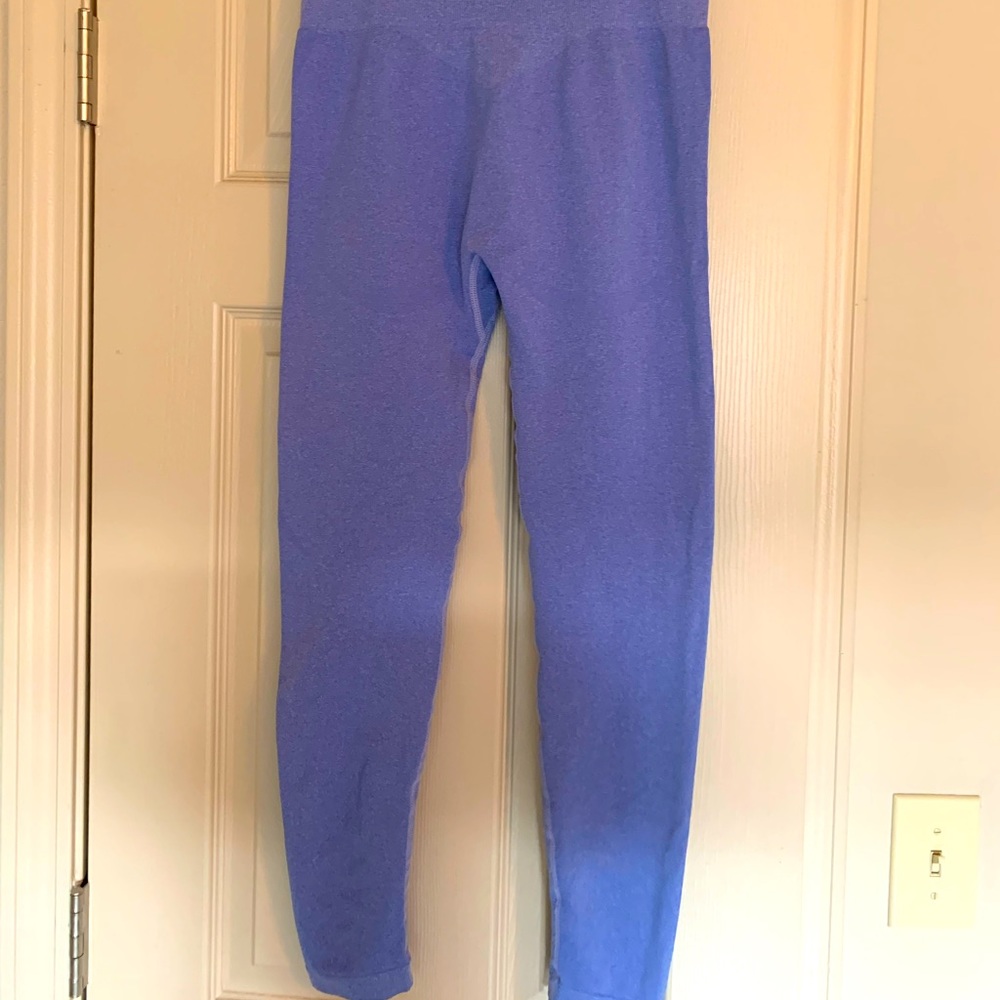Blue booty lifting leggings